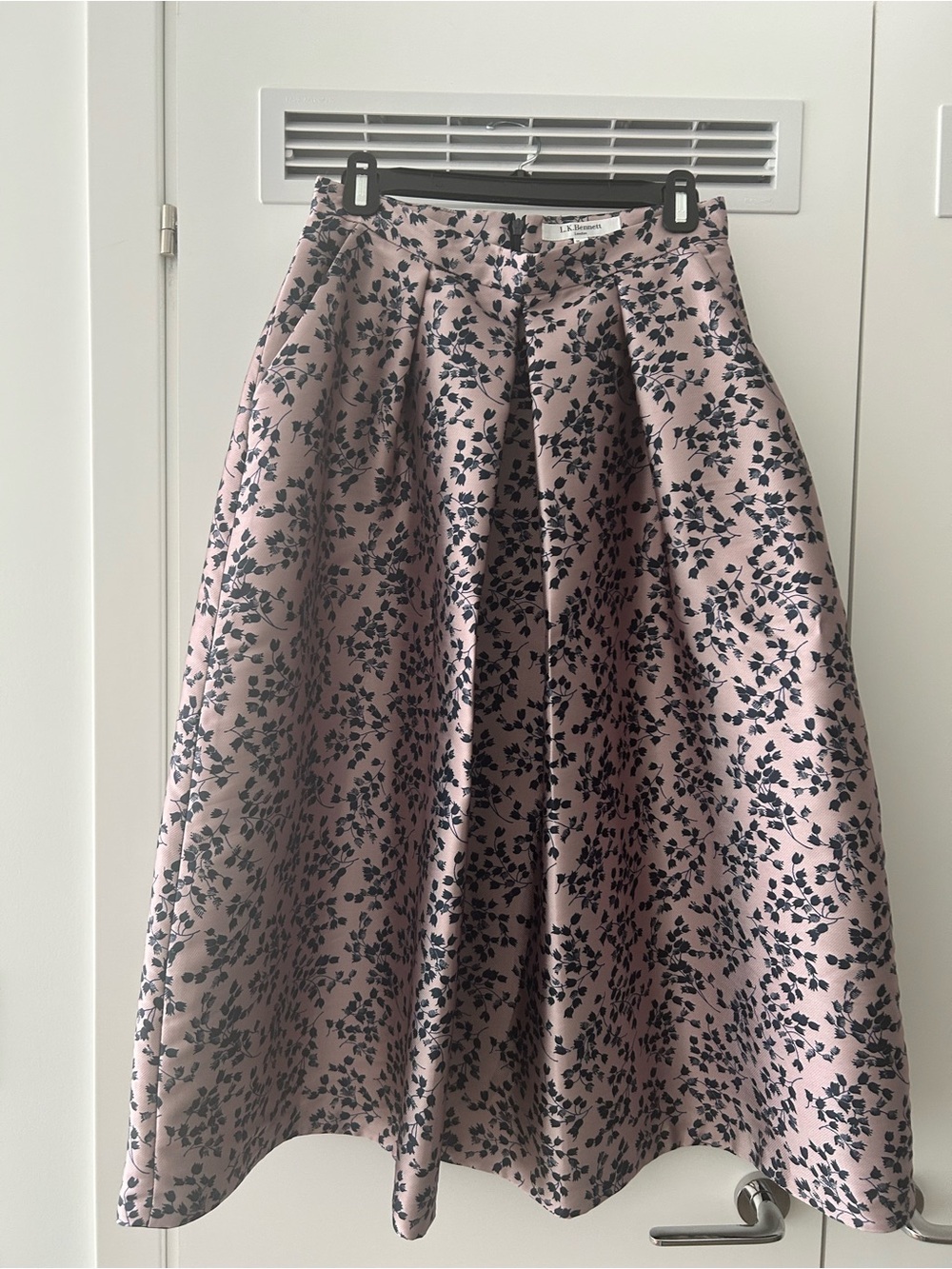 LK Bennett Lilith Skirt in Lavender and Blue